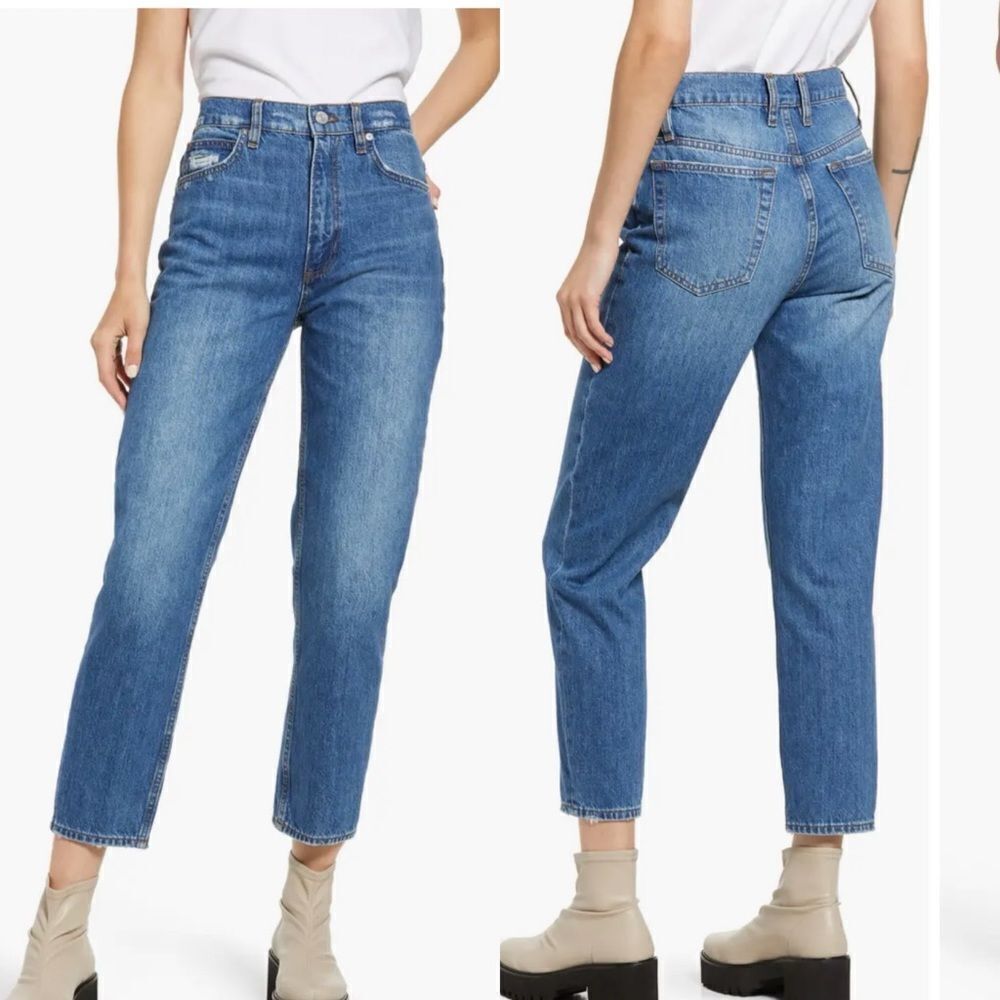 Frame High N Tight High Waist Taper Leg Jeans 32